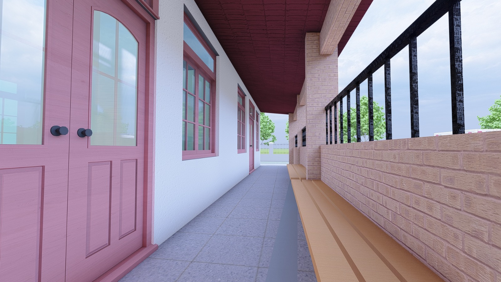 Medical center walkway design