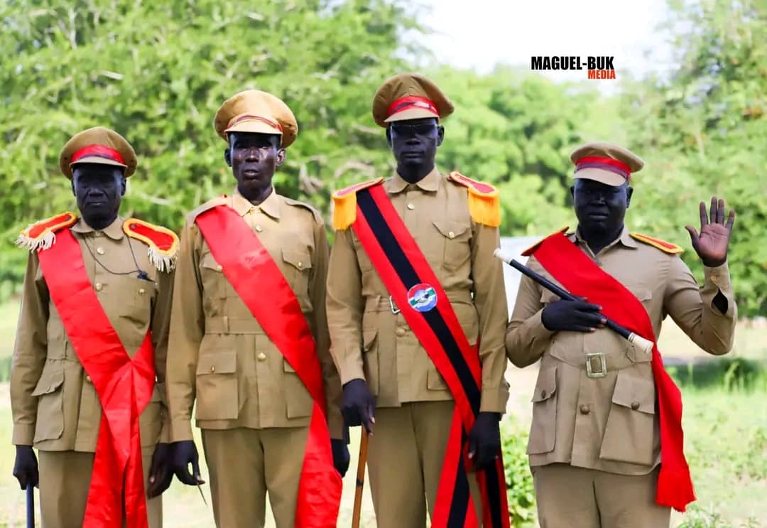 Traditional chiefs at a community gathering